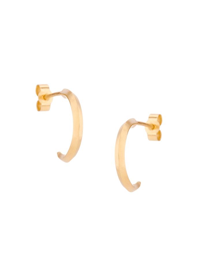 Edge hoop earrings 