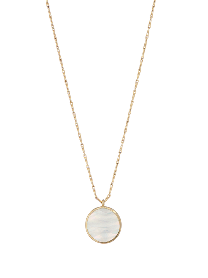 Mother of pearl chain necklace
