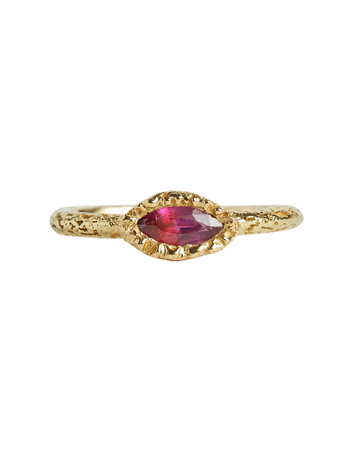 Marquise Red Sapphire Treasure Ring photo