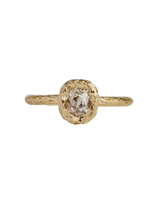 Old Cut Diamond Molten Treasure Engagement Ring photo