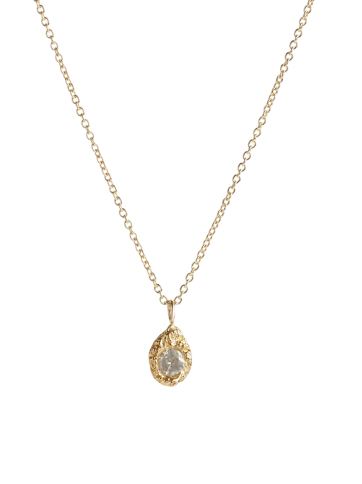 Salt & Pepper Diamond Nugget Necklace photo