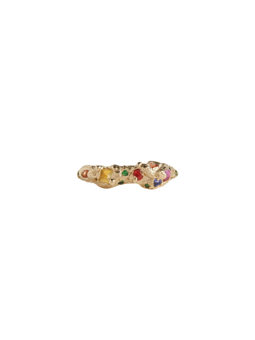Multi-Coloured Sapphire Treasure Ring photo
