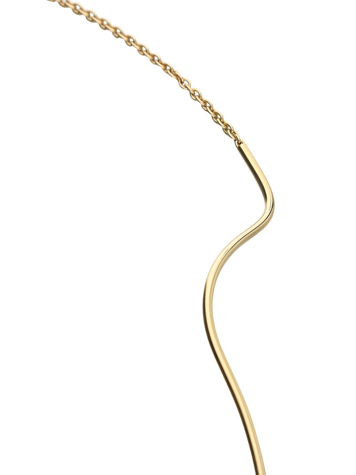 Abacus diamond wave necklace