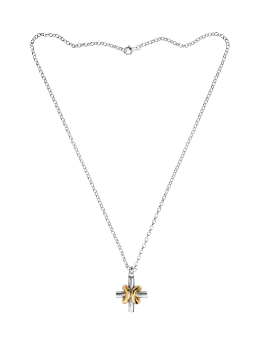 Athena square cross necklace photo