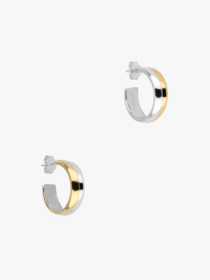 Joan two-tone hoops