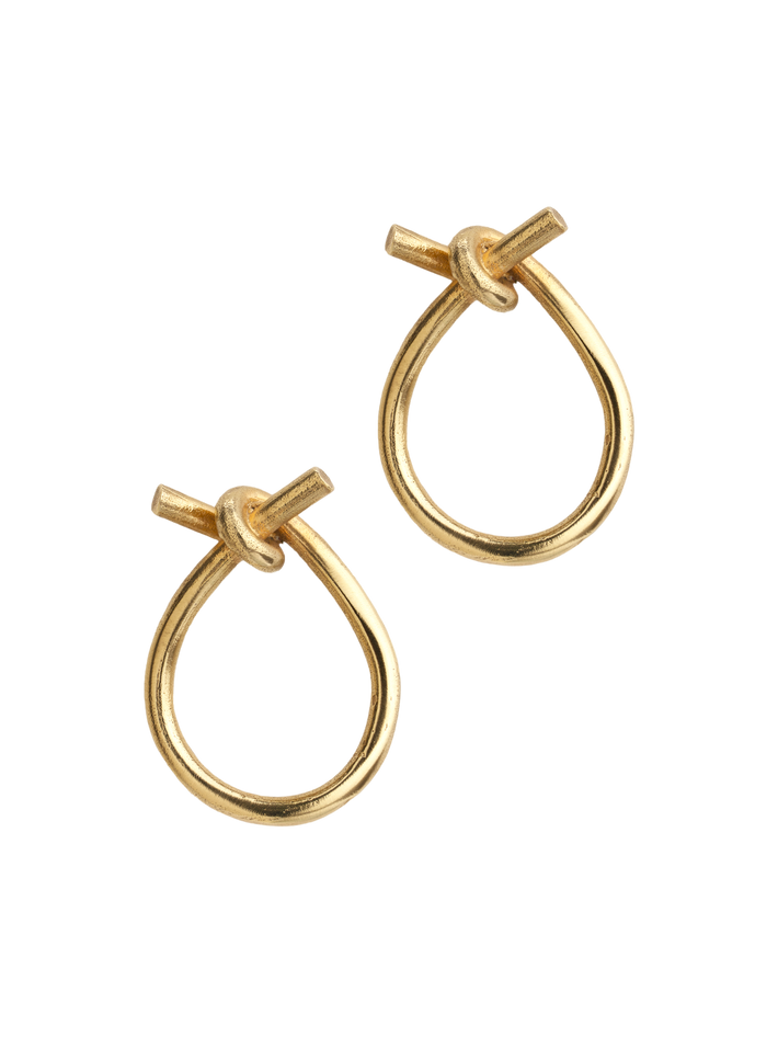 Lasso hoop earrings