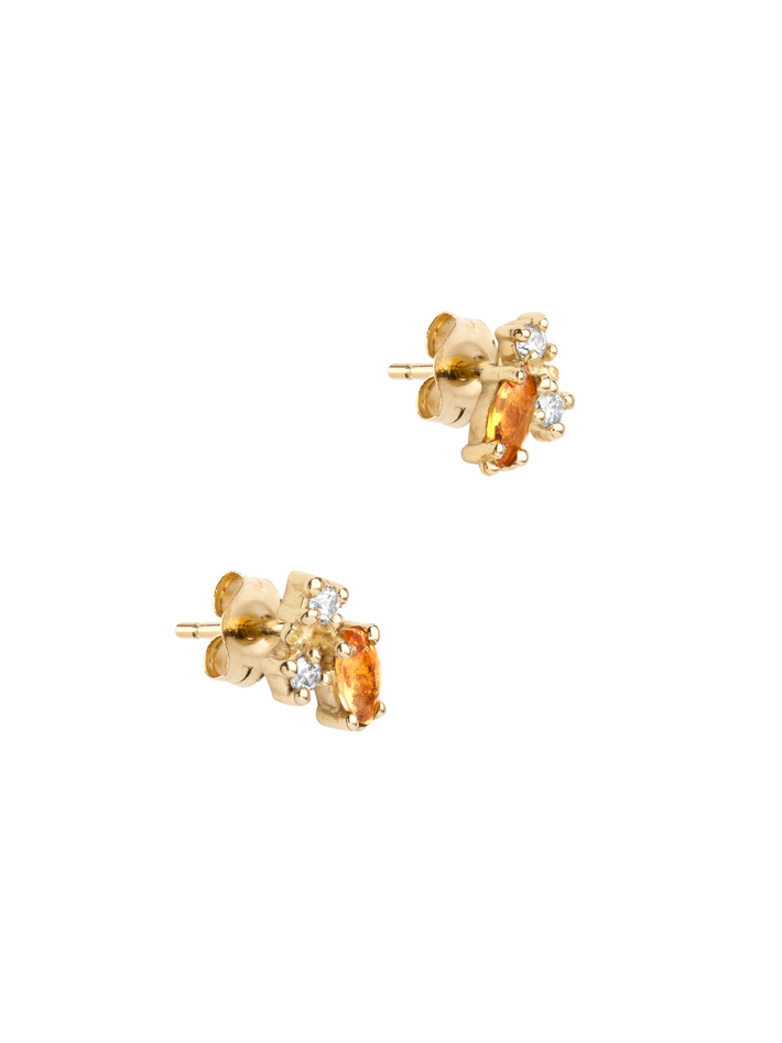 Citrine birthstone earrings