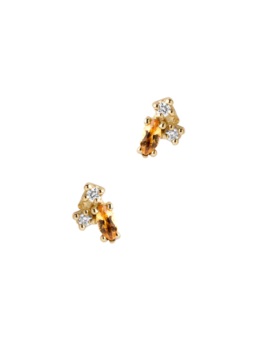 Citrine birthstone earrings photo