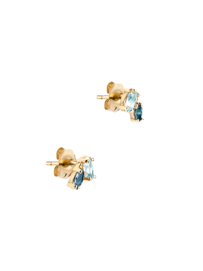 Victory blue topaz studs