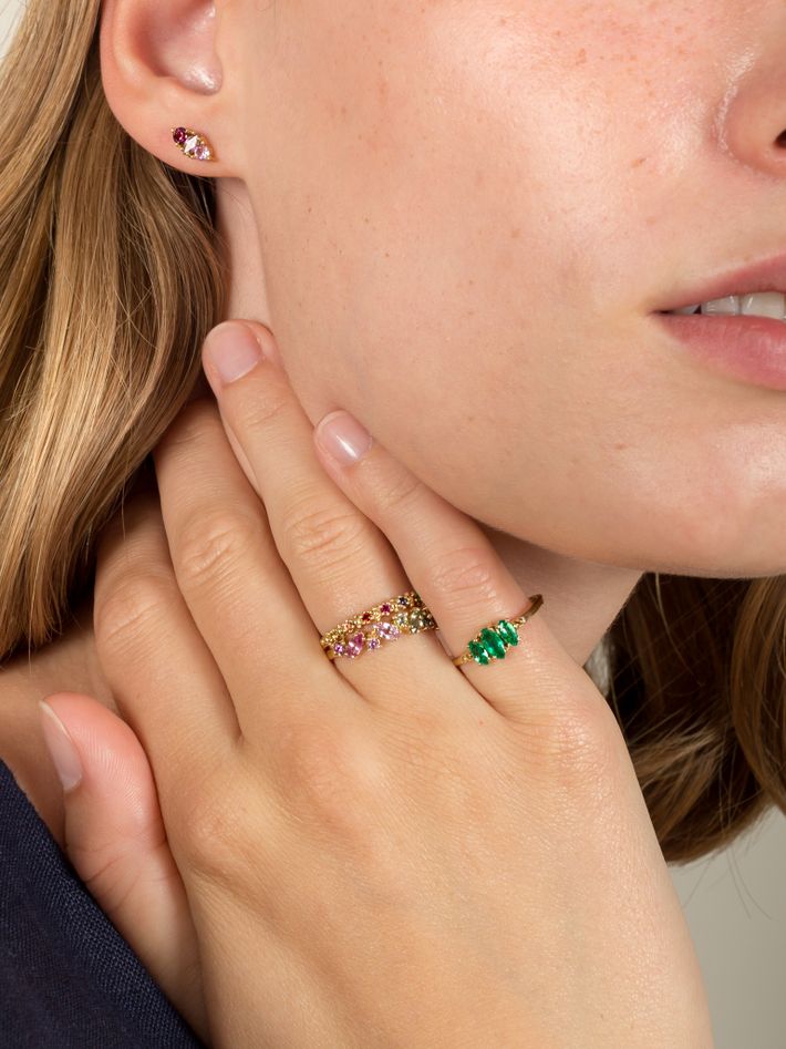 Rosa emerald ring