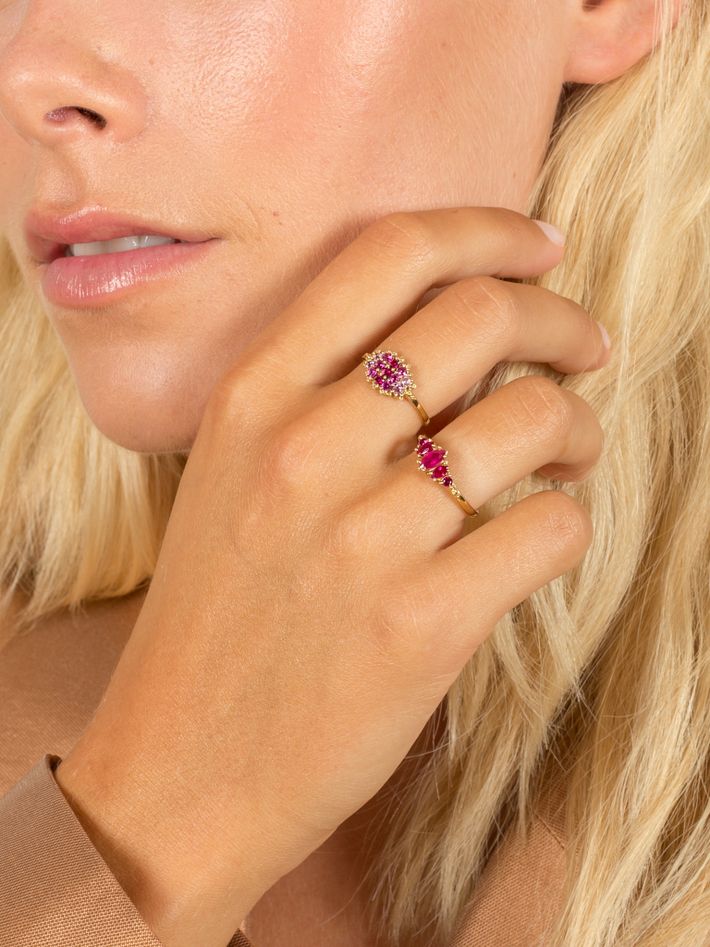 Fereastra ombre pink ring