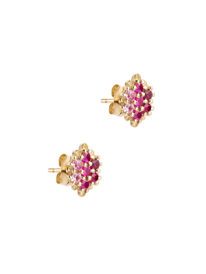 Fereastra pink sapphire earrings