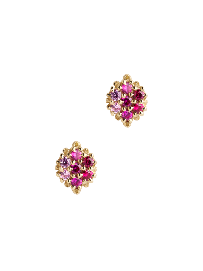 Fereastra pink sapphire earrings