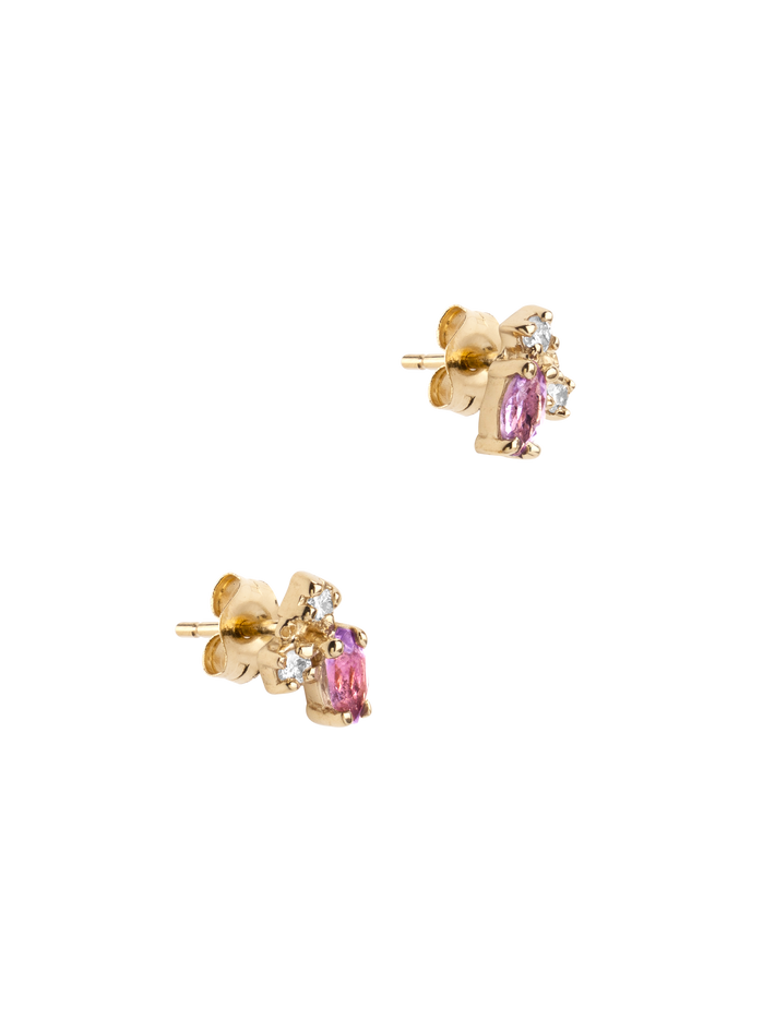 Amethyst birthstone earrings