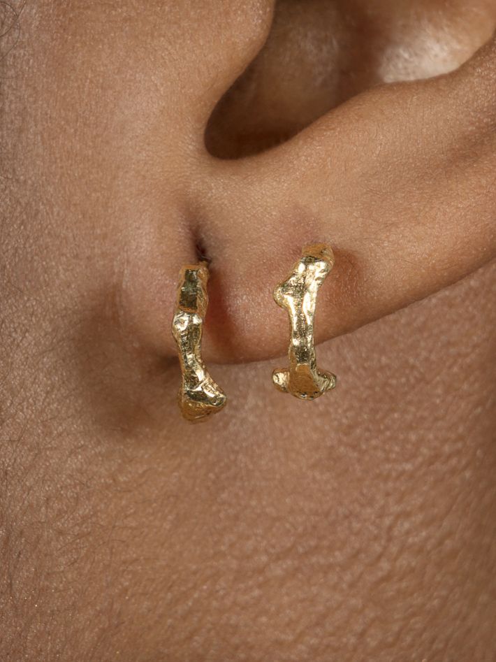 The sylva hoops - 22ct gold plated