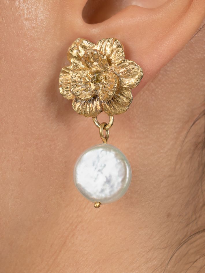 The clematis earrings