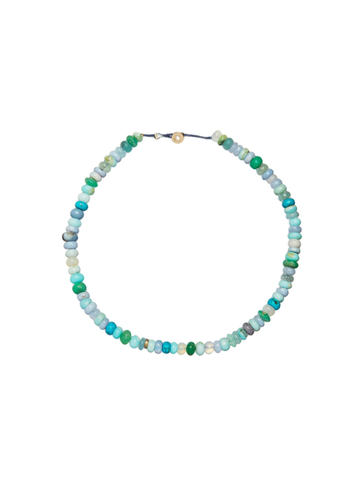 Candy gem necklace in ocean photo