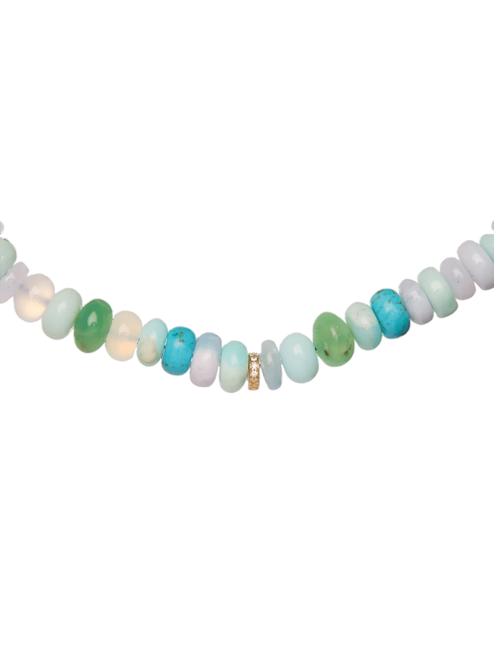 Candy gem necklace in ocean