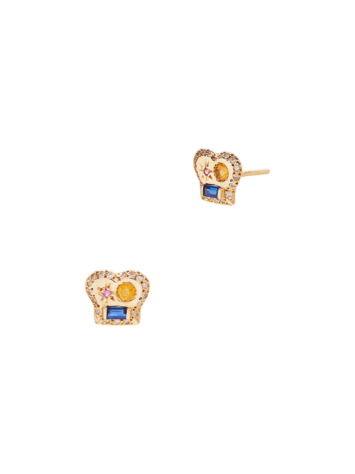 The max icon stud with sapphires