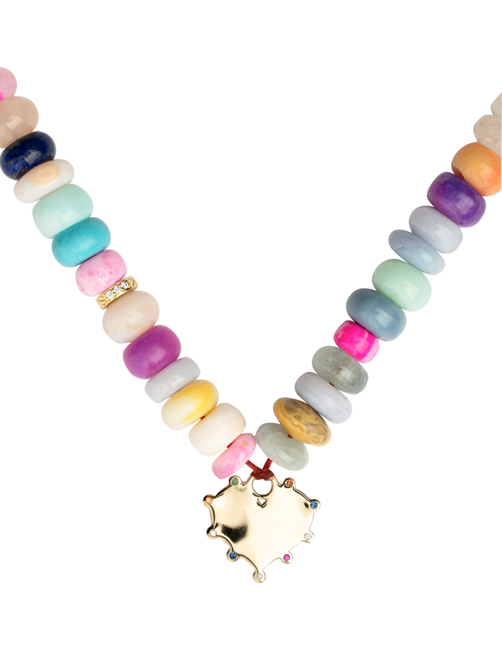 Candy gem necklace by Scosha