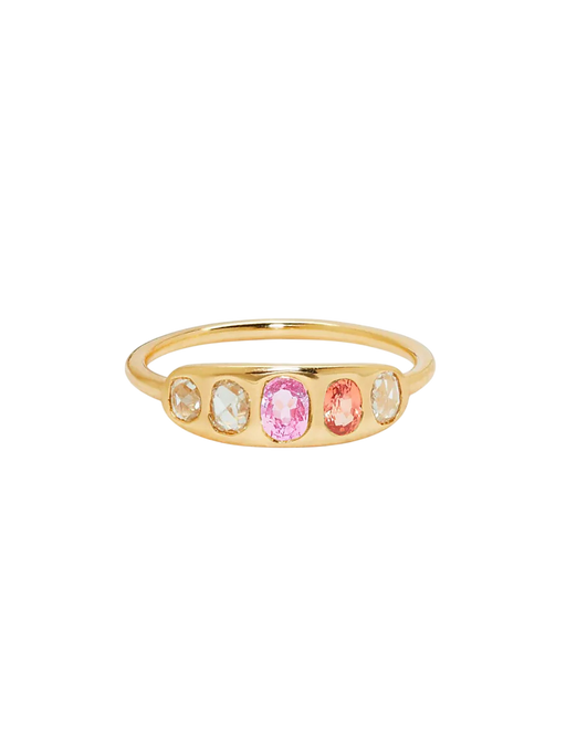 The Asha Ring with Mixed Sapphires photo