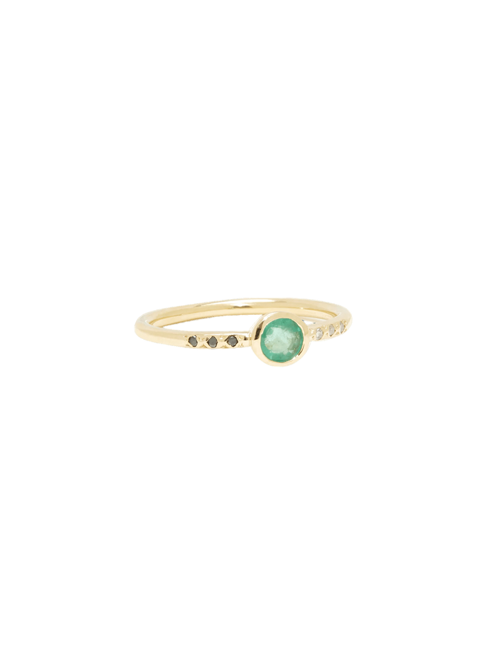 Midnight emerald ring