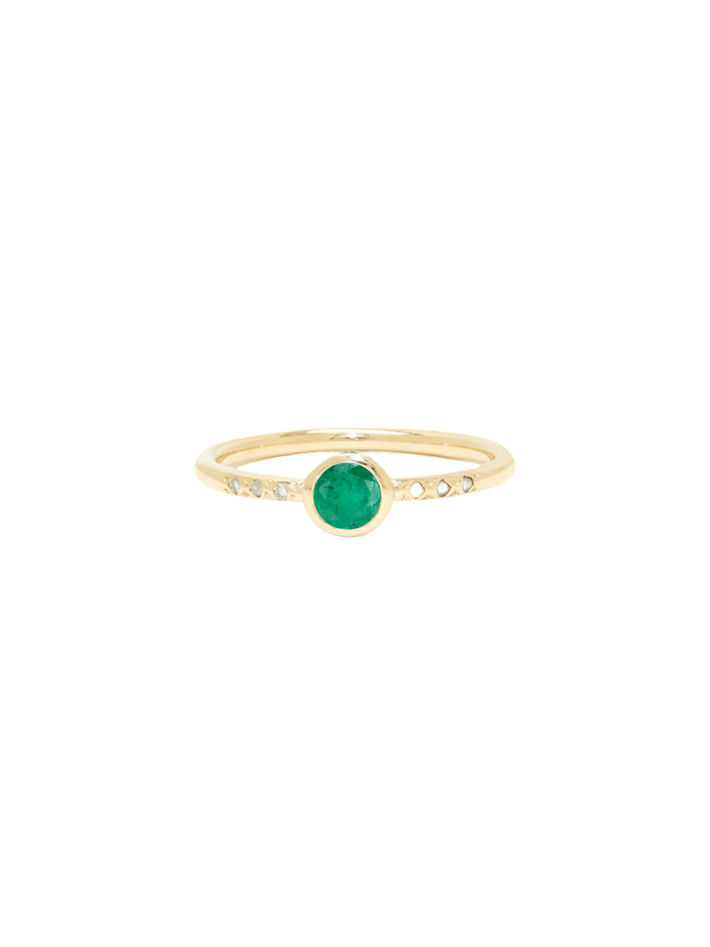 Midnight emerald ring