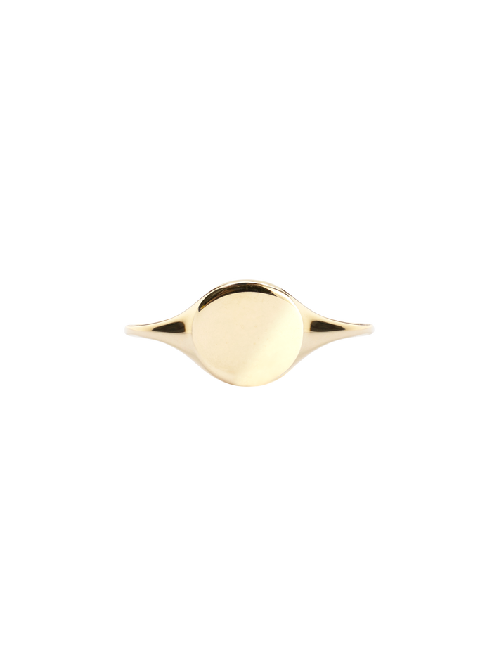 Round signet ring