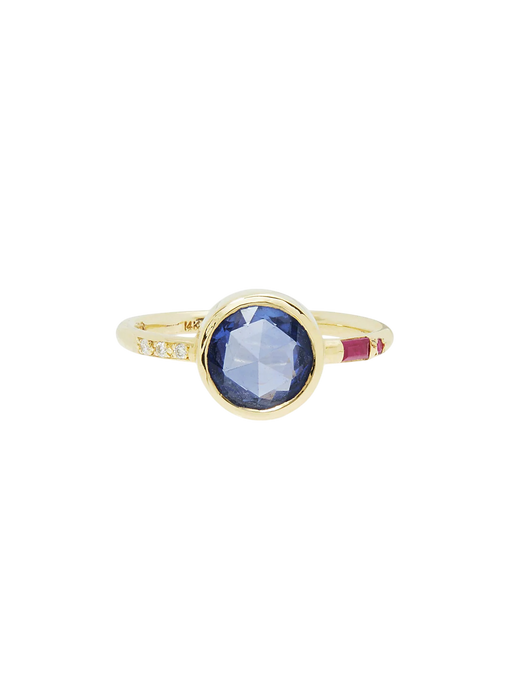 The Lovern Ring with Blue Sapphire photo