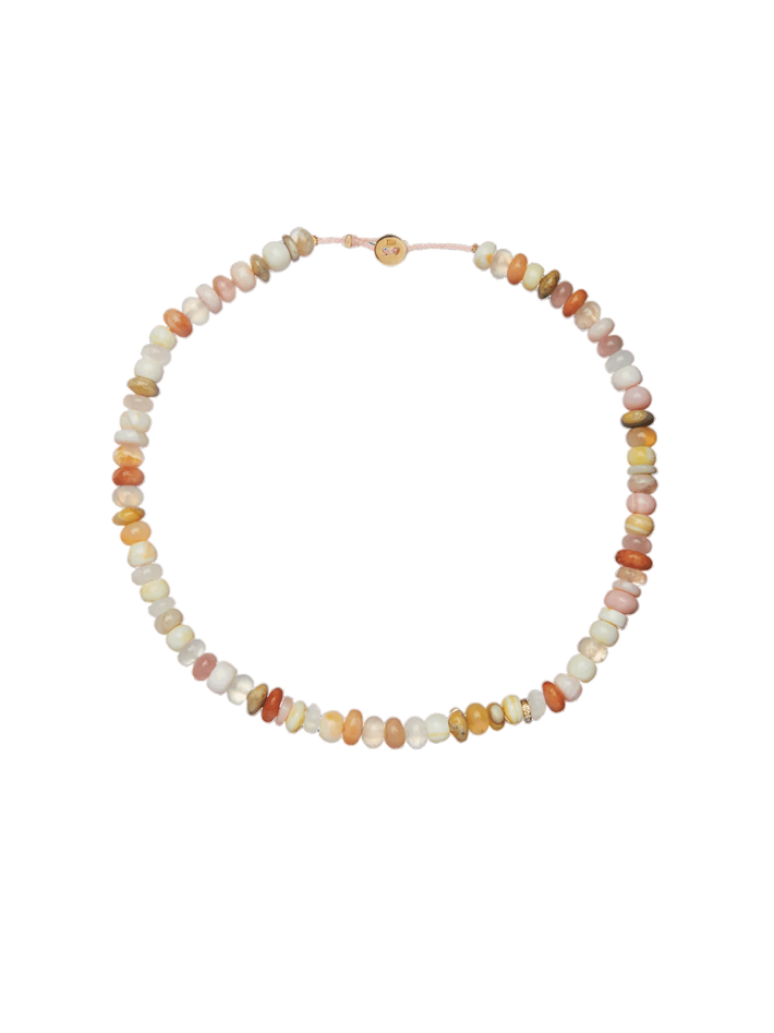 Candy gem necklace in desert