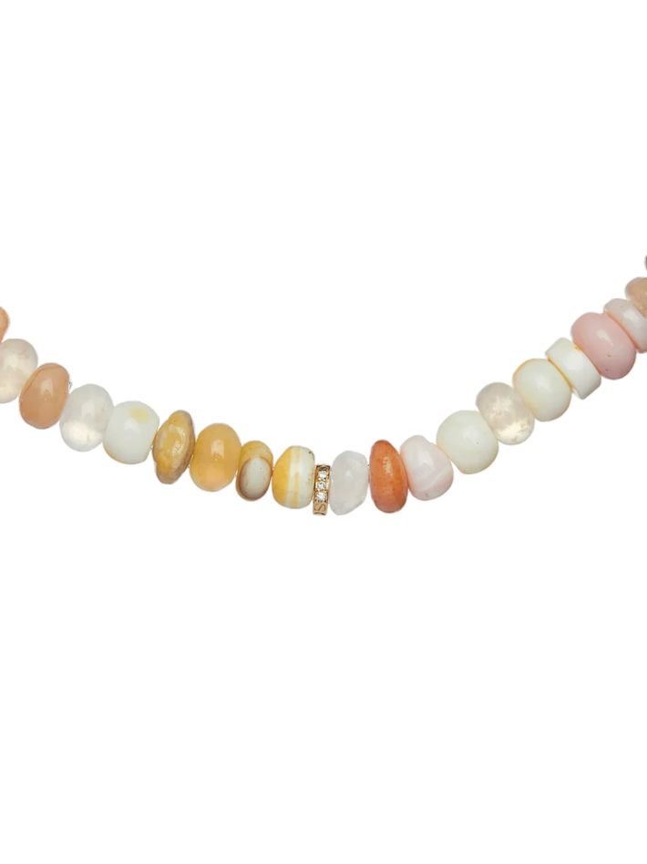 Candy gem necklace in desert