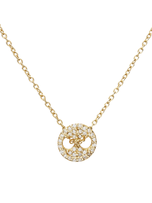 Diamond Signature Button Necklace photo