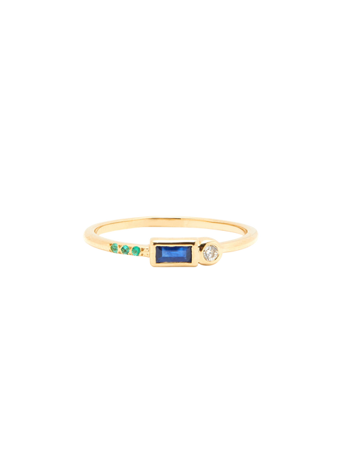 Mercado Stack Ring In Blue Sapphire photo