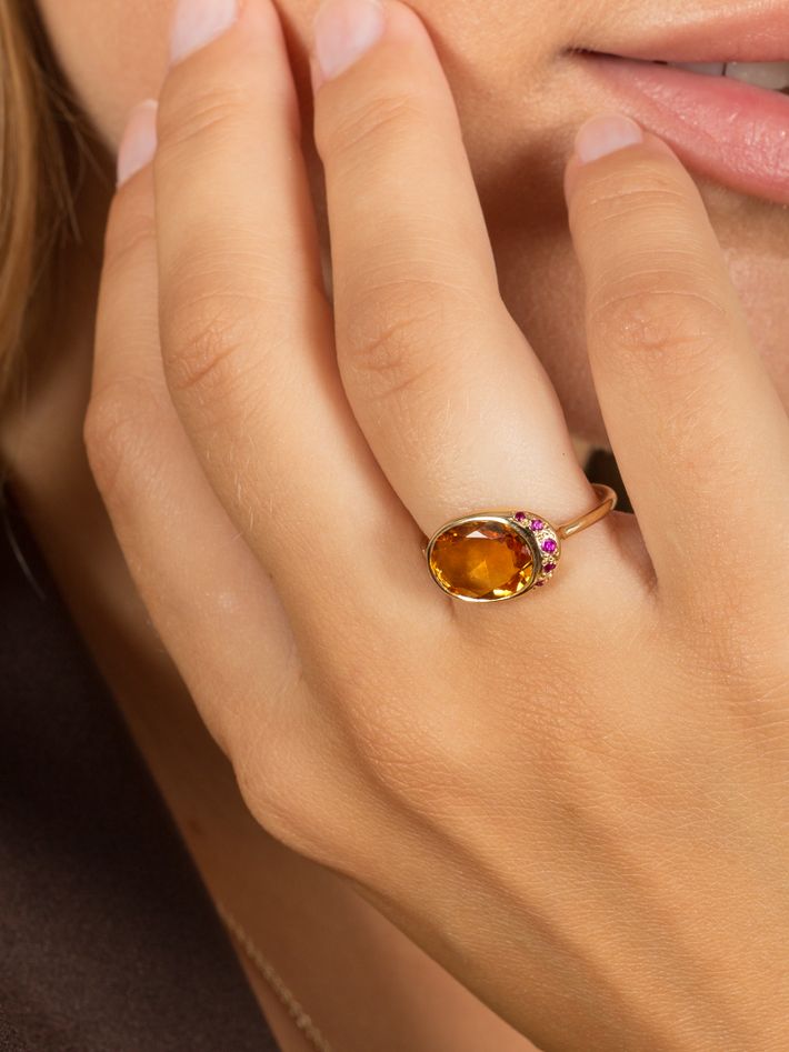 The alice citrine ring