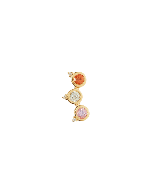 Pinnacle Stud with Mixed Gems photo