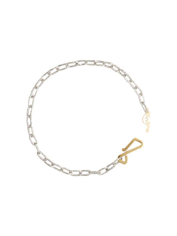 Stella bracelet in silver and 18k yellow gold