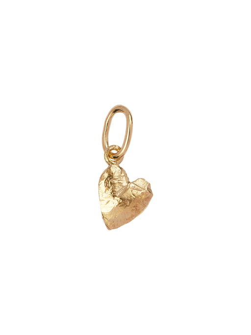 Lucky heart pendant in 18k yellow gold photo