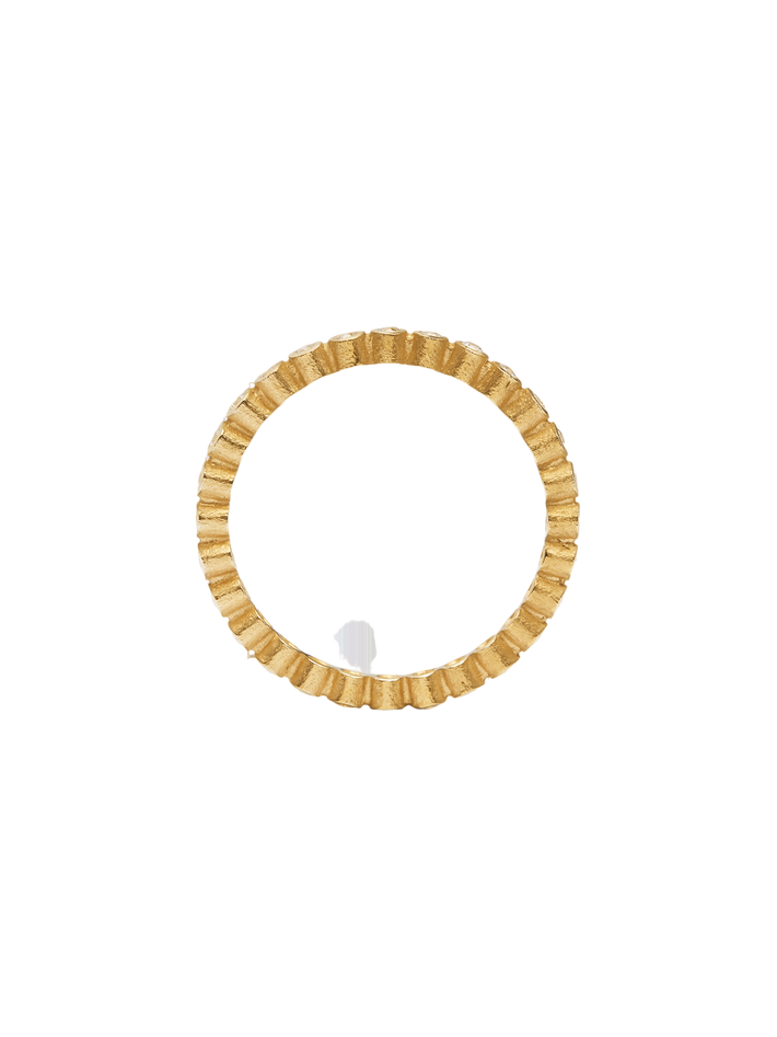 Ringo full eternity ring in 18k yellow gold with 0,29ct diamond