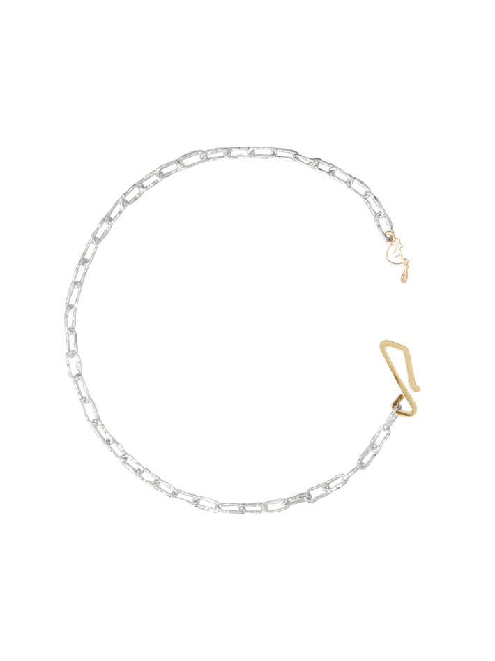 Stella mini bracelet in silver and 18k yellow gold