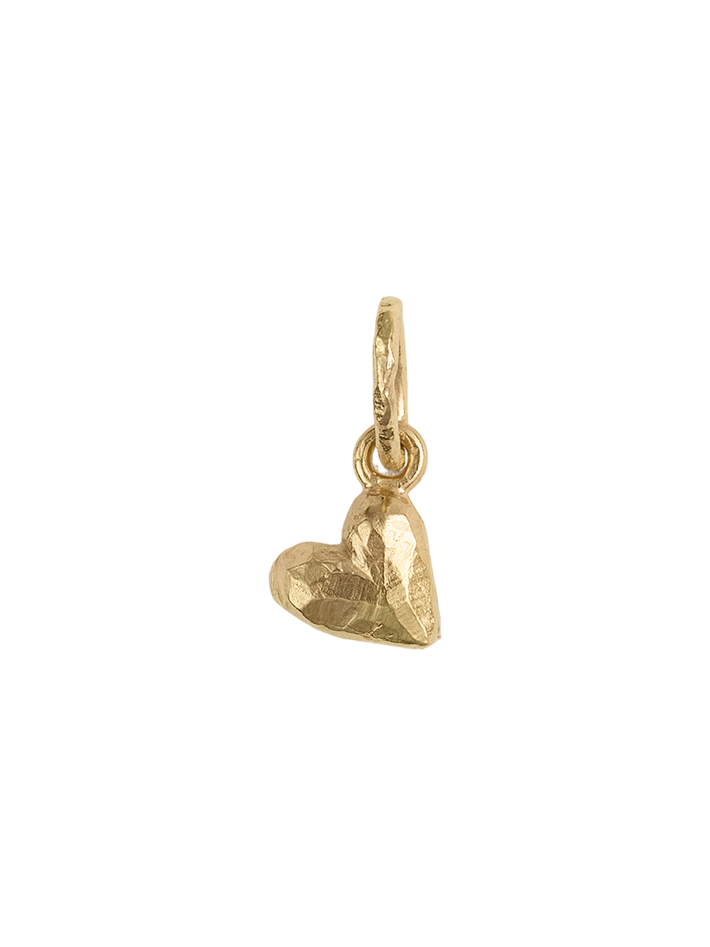 Ringo small heart pendant in 18k yellow gold