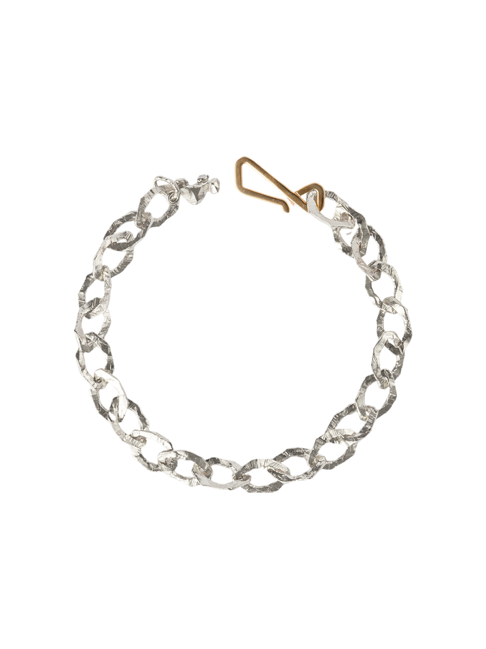 Grim bracelet in silver and 18k yellow gold