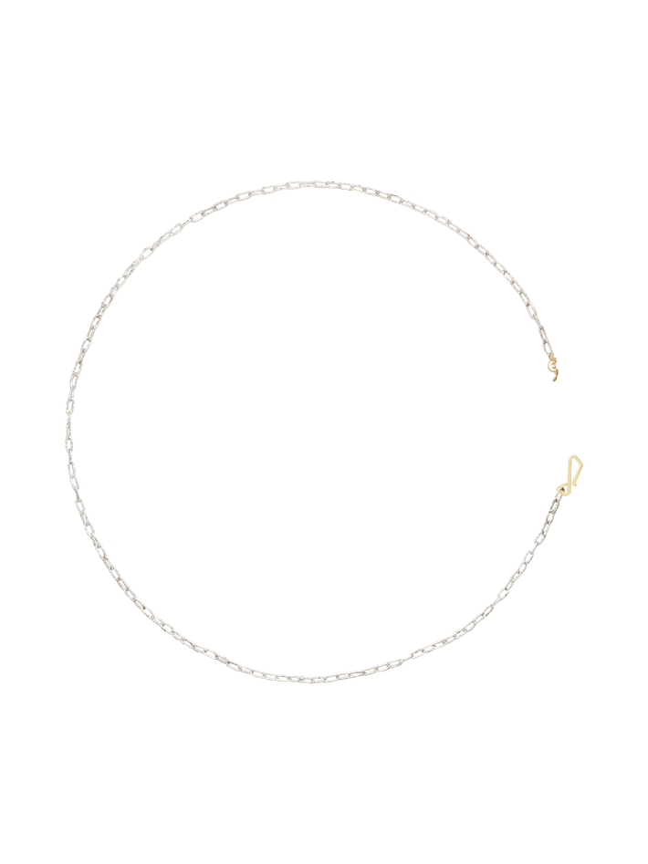 Stella mini necklace in silver and 18k yellow gold