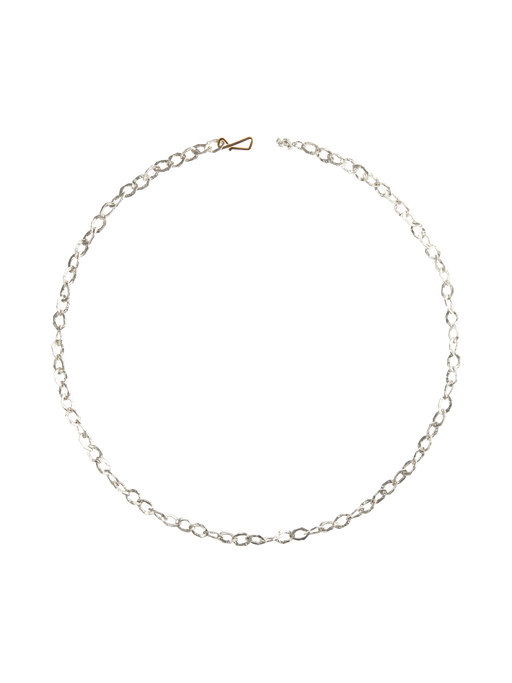 Grim chain in silver and 18k yellow gold photo