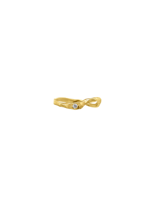 Pure ring with 1 diamond photo