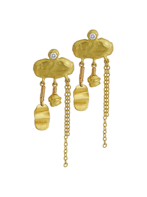 Seoul earring in 18k gold photo