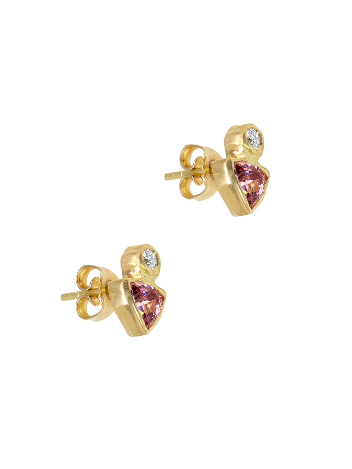 Pure spinel and diamond studs
