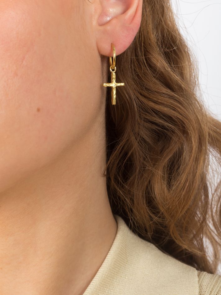 Cross earring