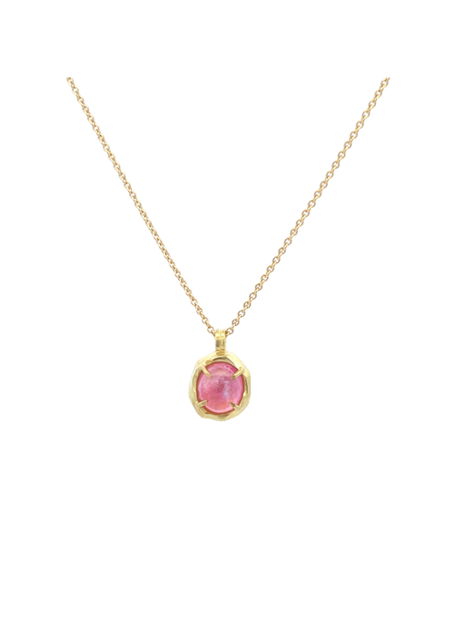 Pink spinel necklace photo