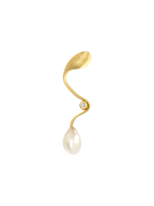 Pure keshi pearl earring photo