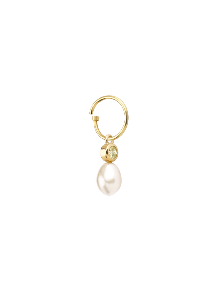 Petite partie pearl and diamond earring 